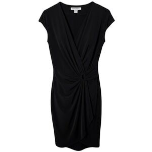 Tommy Bahama Carmela Faux‎ Wrap Dress Black Size Medium